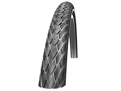 SCHWALBE Schwalbe Marathon Wired Tyre 26x1.50 w/ KevlarGuard Reflective S/Wall